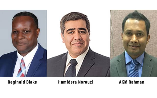 Dr. Reginald Blake, Dr. Hamid Norouzi, and Dr. Akm Samsur Rahman were awarded a $88,445 grant 2